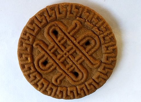 بیسکویت سکه‌ای کاکائویی
